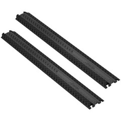 VEVOR 39″x5″ Raceway Cord Cover Ramp 2000 lbs Load Cable Protector Ramp (2-Pack)