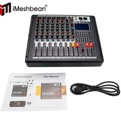 Pro Power Mixer 2000W 10 Channel Audio Mixing Amplifier 16 DSP w/ USB 110-220V