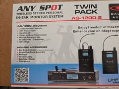 Galaxy Audio AS-1200-2 Wireless In Ear Monitoring System