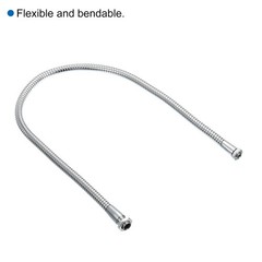 23.6″ Universal Gooseneck Hose M10/M8 Fine Thread 8mm Bendable Flexible Arm Tube