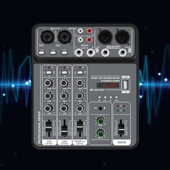 Small 4 Channel Mixing Console Mixing Board Professional Convenient Use Sounds