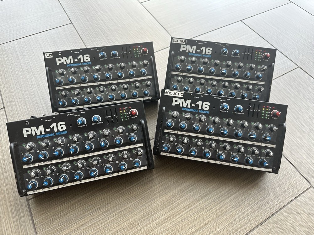Elite Core PM-16-CORE 16 Channel Personal Monitor Mixer w/ Power Supply