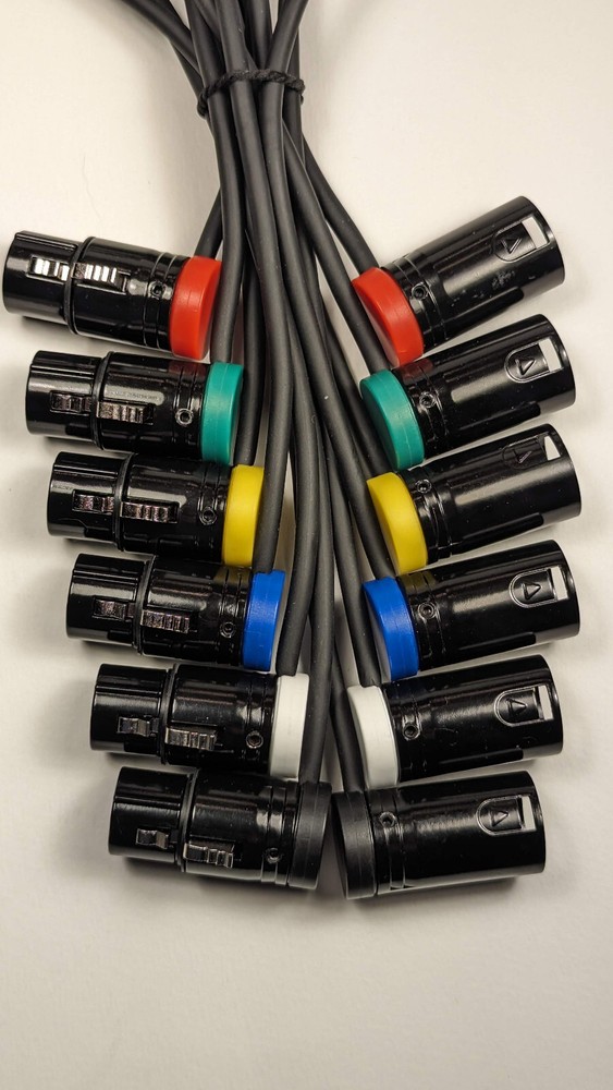 Low-Profile XLR 3pin Male to 3pin XLR Female Cable Audio Line Zaxcom Zoom 20inch
