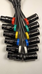 Low-Profile XLR 3pin Male to 3pin XLR Female Cable Audio Line Zaxcom Zoom 20inch
