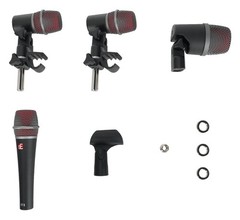 Se Electronics V PACK VENUE STANDARD Drum Mic Kit w/V KICK/Beat/V7 X+Clamp+Case