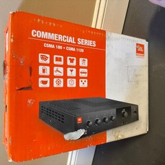 JBL CSMA 180 Commercial Series Mixer Amplifier 80 Watts 70V 100V New