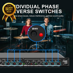 Professional 2 Way 3 Way Stereo and 4 Way Mono Audio Crossover with XLR Inputs a