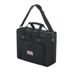 4U Portable Lightweight Rack Bag Black Nylon Plywood Construction for Instrum…