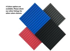 10 pcs 12″x12″x1″ Acoustic Foam Black Panel Tiles Wall Record Studio Sound Proof