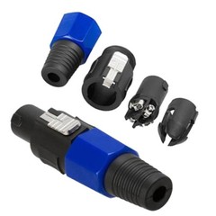 10 Pcs High Quality SPEAKON Male 4 Pole Pin Conductor Plug Audio Cable Connector