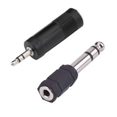 3.5mm Female to 6.35mm Male Headphone Audio Adaptor Microphone Connector