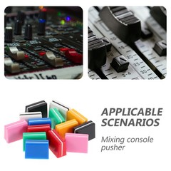 14Pcs Durable Plastic Fader Knob Covers for Potentiometer Assorted Colors
