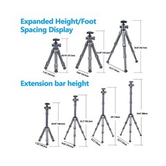 Mini Tripod for Camera,Table Tripod,Aluminum Portable Small Tripod with 360°
