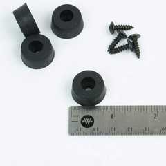 4x Quality Rubber Feet for Guitar Amps Speaker Cabinets etc, dim 19mm