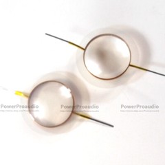 Transparent Polyester Diaphragm Repair Kit Flat Wire VC 44.4mm 8 Ohm