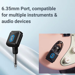 JW-06 5.8GHz Wireless Guitar Transmitter Receiver Rechargeable Guitar System 20m