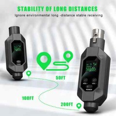 Dynamic Microphone UHF Wireless Microphone Converter XLR Transmitter & Receiver
