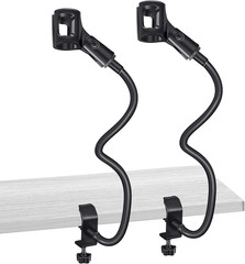 2 Sets Gooseneck Mic Stand 13 Inch Microphone Stand Flexible Gooseneck Desktop 3