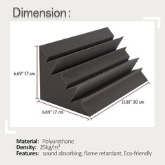 12 Pack Bass Traps and 4 Pack Corner Acoustic Cubes