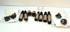 Lot of Misc XLR Mic Cable Connectors: Neutrik Liechtenstein~Mouser~Cannon 3-Pin