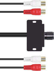 Universal RCA Level Controller Car Audio Amplifier RCA Audio Adjuster Bass Boost