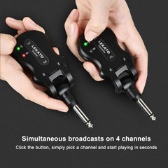 Wireless Guitar System 5.8 Wireless Guitar Transmitter Receiver Rechargeable …