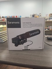 New Open Box Saramonic Mixmic Audio Adaptor Kit Professional Level Microphone
