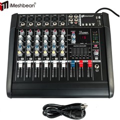 Pro 6 Channel Mixer w/Power Amplifier 2000w w/Bluetooth Sound Package Powertable