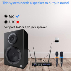 S9 UHF Rechargeable Wireless Microphone System Karaoke Microphone Wireless Mic C