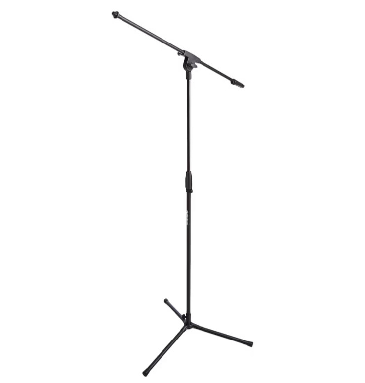 Amazon Basics Adjustable Boom Mic Stand with Tripod Base