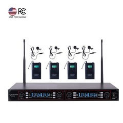 Sound Town 200-Channel Metal Mountable UHF Wireless Microphone LED (NESO-U4LL)