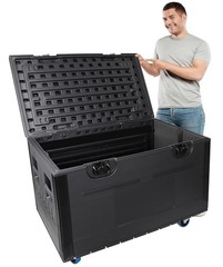 Pro Audio DJ Road Trunk Flight Case 44″x22″x24″ Durable Road Case for Tour/Event