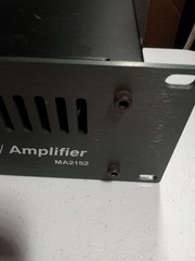 Rolls Mixer/Amplifier MA2152 Heavy Black Multiple Inputs 2 Mic Inputs Nice