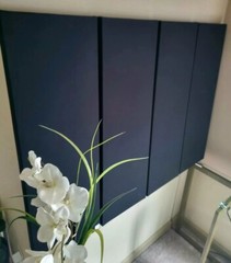 4 Sound Absorbing Acoustic Wall Panels in Black – SET of 4