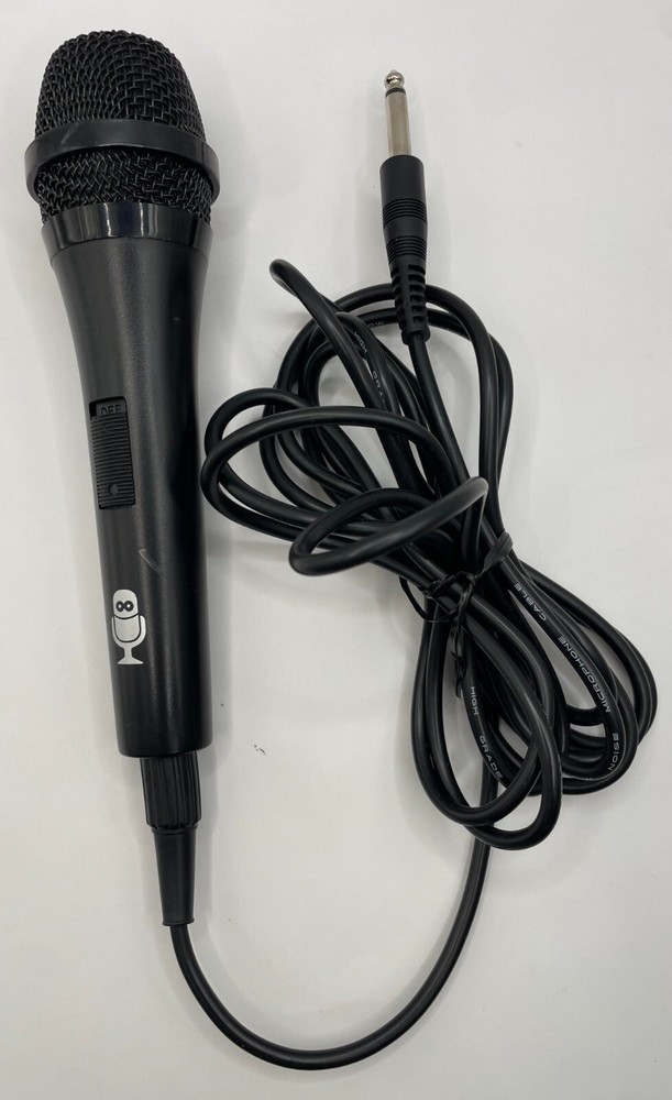 Singing Machine Wired Microphone for Karaoke, (Black) –