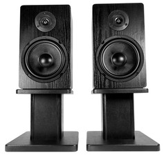 Pair Mackie CR3.5 3.5″ Powered Studio Monitors w/ Tone Control+Desktop Stands