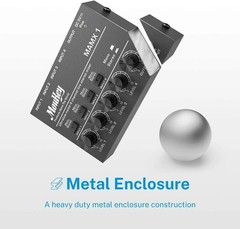Professional Mini Mixer: 4-Channel Low Noise Audio Solution for Small Venues