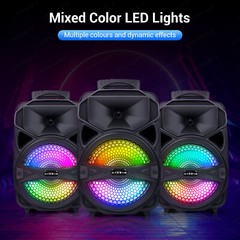 Portable 1000W Bluetooth Speaker Super Bass Stereo Loud AUX FM USB W/Mic Remoter