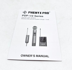 Phenyx Pro Single Digital UHF Series Wireless Microphone System Model: PDP-1-1B
