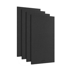 Acoustic Panels, 4 Pack ROOM KIT, Large, 46″ x 23″, Black 4 Panels – ROOM KIT