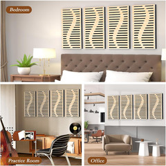 4Pack Self-Adhesive Acoustic Foam Panels for Soundproofing & Decoration