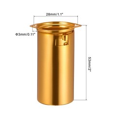 2 x 9Pin Ceramic Vacuum Tube Socket 53mm Shield for 12AX7 12AU7 Tube Yellow
