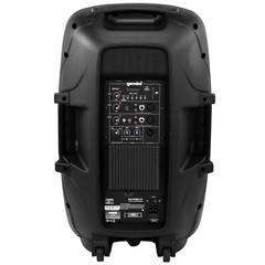 Gemini AS-2115BT-LT-PK 15″ LED Party Light DJ PA Speaker w Stand & Microphone