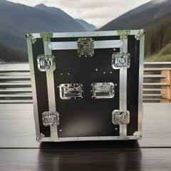 10U Audio DJ Road Rack Case with Casters Pro Tour Grade Rack Mobile Flight Case