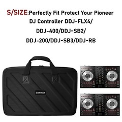Hard Case with Pioneer DJ Controller DDJ-FLX4/DDJ-400/DDJ-SB2/DDJ-200/DDJ-SB3…
