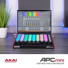 Akai Professional APC Mini MK2 – USB MIDI Pad Controller for Clip Black