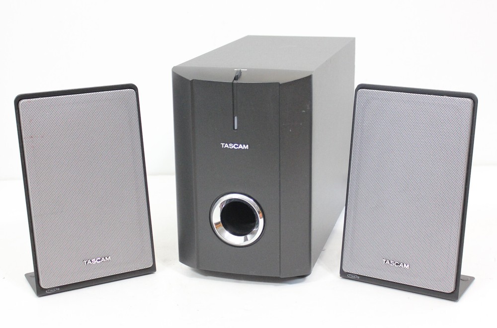 Tascam VL S21 Compact 25-Watt Active Desktop/Multimedia 2.1 Speaker System NXT
