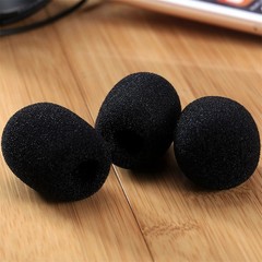 5X Black Handheld Stage Microphone Windscreen Foam Mic Cover Soft Sponge 35x10mm