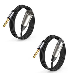 Balanced 1/4 TRS 6.5Mm Male to XLR Interconnect Cable Xlr(3-Pin) to 6.35Mm Audio