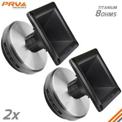 2x PRV Audio D280Ti-S 1″ Titanium PRO Driver 320 Watts 8Ω + WG11-25 Black Horn